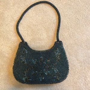 Sequined shoulder bag